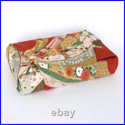 75cm Japanese Furoshiki Silk Fabric Wrapping Cloth Yuzen Dyeing Noshi Gifts