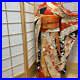 9171# Japanese Vintage Kimono Obi Obijime Obiage 4-Piece Set Pure Silk Robe Red