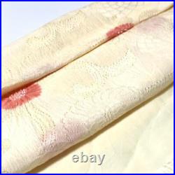 9363# Japanese Kimono Accessory Obiage and Obijime 2-piece Set Silk Red