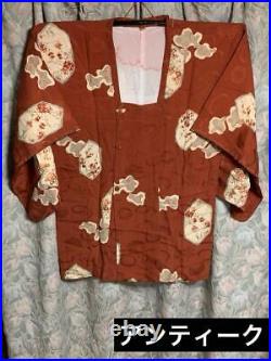Antique Road Coat Red Pure Silk Japanese And Western Style