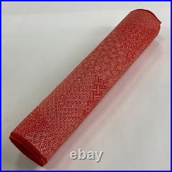 Japanese Cloth Material For Kimono Fabric Red Pure Silk E1164