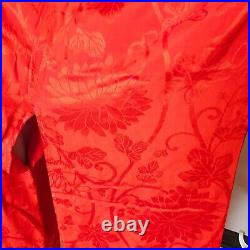 Japanese Kimono Nagajyuban Wedding Dress Bride Costum Arabesque Crimson 9443