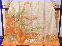 Japanese Kimono Uchikake Wedding Dress Bride Costum 2 Phoenix Embroidery 9126