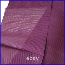 Nagoya Obi Elegant Red-Purple Silk