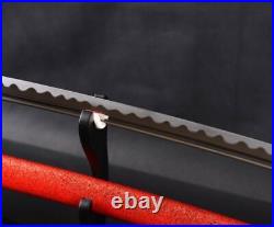 Red Shiny Saya Katana Japanese Samurai Sword Manganese steel Real Practise