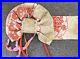 Vintage Japanese Obi Gold Red Silk Kimono Asseccory Pre-tied Collectible