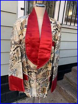 Vintage Japanese Wedding Set His Hers Silk Kimono Pair Robe Chu-furisode Medium