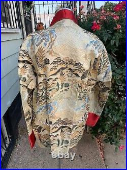 Vintage Japanese Wedding Set His Hers Silk Kimono Pair Robe Chu-furisode Medium