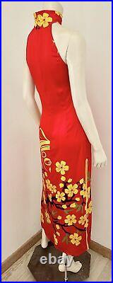 Voyage Passion Women Hot Dress Sexy Red Japanese Flower Size S