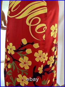 Voyage Passion Women Hot Dress Sexy Red Japanese Flower Size S